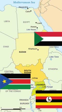 South-Sudan-Uganda-Relations-1map