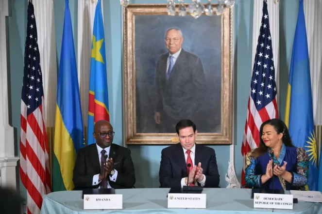 جمهورية الكونغو الديمقراطية (DRC)

رواندا

واشنطن (موقع التوقيع)

الصراع الكونغولي الرواندي (النزاع التاريخي)

1994 (عام اندلاع الصراع)

المعادن النادرة (المصلحة الأمريكية في الكونغو)

حركة "إم 23" المتمردة (M23)

شرق الكونغو (المنطقة الغنية بالموارد)

ماركو روبيو (وزير الخارجية الأمريكي)

وزارة الخارجية الأمريكية

قطر (الدولة المضيفة للمحادثات مع المتمردين)

متمردو 23 مارس (يشير إلى نفس جماعة M23)